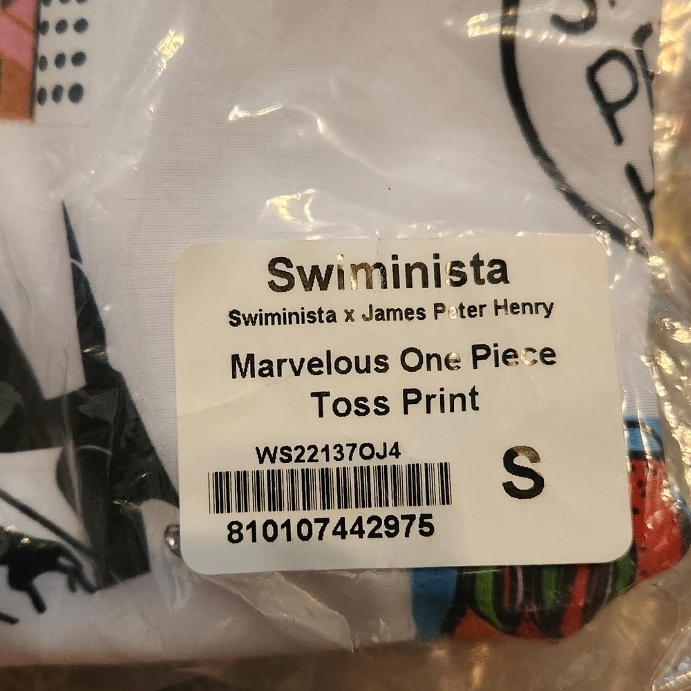 JAMES Peter Henry Swiminista Marvelous Art Toss One Piece Swimsuit - Picture 13 of 13